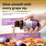 Sipnutri Diamond Liquid Collagen Drink, Grape Flavor, 15000mg Hydrolyzed Marine Fish Collagen, 3 Boxes/30 Bottles