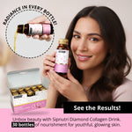 Sipnutri Sakura Collagen Drink with Cherry Blossom Extract, Hydrolyzed Marine Fish Collagen, 1 Box/10 Bottles